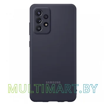 Чехол Samsung Silicone Cover для Samsung Galaxy A52 (черный)